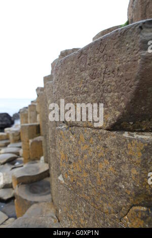 Chaussée des géants, d'Antrim, en Irlande du Nord Banque D'Images