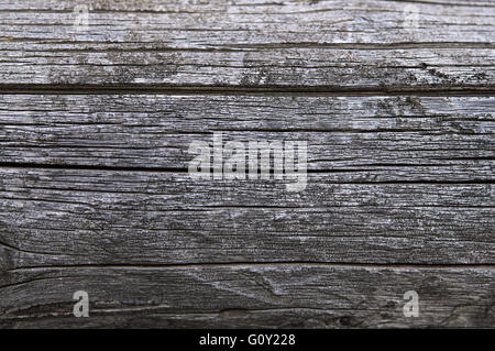 De vieux colombages gris fond en bois rond Banque D'Images