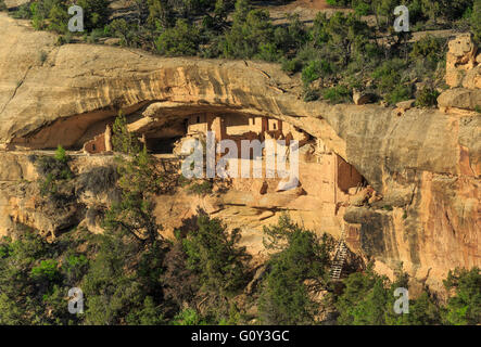 Balcon Chambre cliff en séjour à Mesa Verde National Park, Colorado Banque D'Images