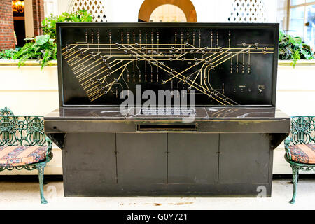Le Chattanooga gare gare de marchandises conseil du contrôleur sur l'affichage à l'Chattanooga Choo-Choo hôtel à New York Banque D'Images