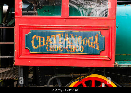 Le Chattanooga Choo-Choo train à l'ancienne Gare de Terminal au Tennessee Banque D'Images