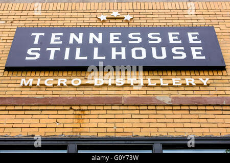 La Tennessee Stillhouse micro distillerie au centre-ville de Chattanooga, TN Banque D'Images