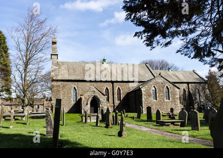 L'église paroissiale de St Giles, Bowes, Teesdale, County Durham, Royaume-Uni Banque D'Images