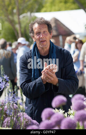 Monty Don BBC d'enregistrement au monde jardiniers RHS Show Malvern Banque D'Images