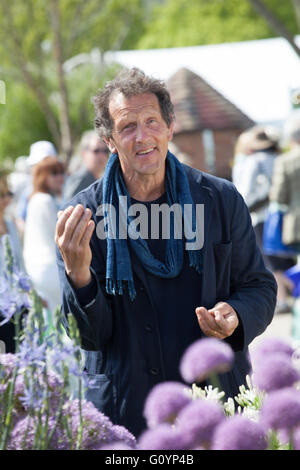 Monty Don BBC d'enregistrement au monde jardiniers RHS Show Malvern Banque D'Images