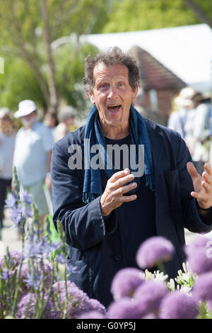 Monty Don BBC d'enregistrement au monde jardiniers RHS Show Malvern Banque D'Images