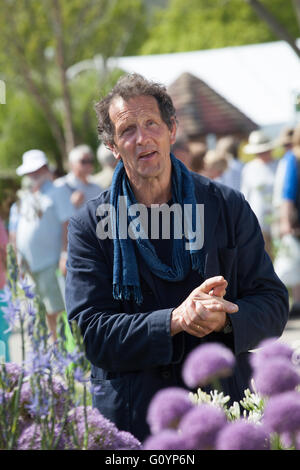 Monty Don BBC d'enregistrement au monde jardiniers RHS Show Malvern Banque D'Images