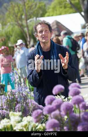 Monty Don BBC d'enregistrement au monde jardiniers RHS Show Malvern Banque D'Images