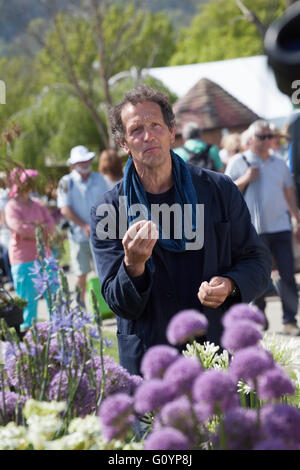 Monty Don BBC d'enregistrement au monde jardiniers RHS Show Malvern Banque D'Images