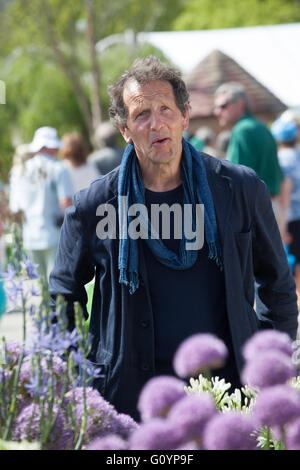 Monty Don BBC d'enregistrement au monde jardiniers RHS Show Malvern Banque D'Images