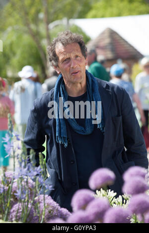 Monty Don BBC d'enregistrement au monde jardiniers RHS Show Malvern Banque D'Images