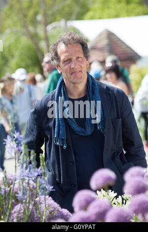 Monty Don BBC d'enregistrement au monde jardiniers RHS Show Malvern Banque D'Images