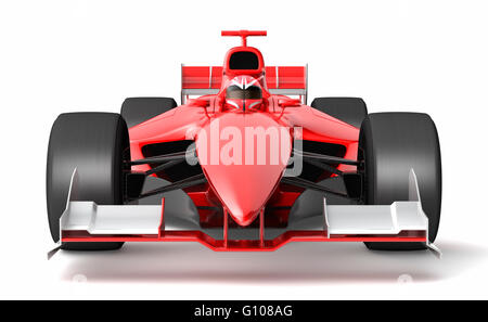 Noir et rouge générique race car Banque D'Images