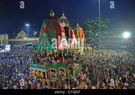 Festival de char ou Rathyatra Seigneur de Catherine Berdonneau, Puri, Odisha, Inde Banque D'Images