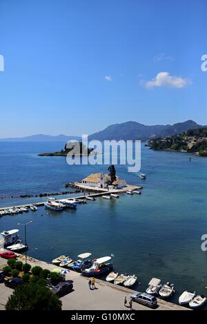 Monastère de Vlachernes Kanoni, Corfou, Grèce Banque D'Images