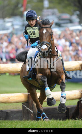 Badminton, UK. 7 mai, 2016. Mitsubishi Motors Badminton Horse Trials. L'ICC4. Ben Hobday [FRA] Mulrys équitation Erreur pendant la phase de cross-country. Credit : Julie Priestley/Alamy Live News Banque D'Images