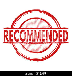 Recommandé grunge tampons sur fond blanc, vector illustration Banque D'Images