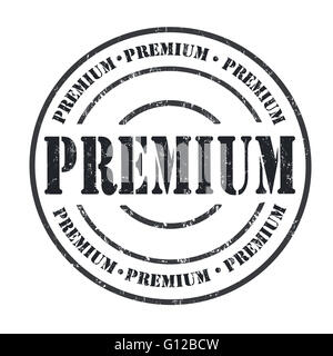 Grunge Premium tampons sur fond blanc , vector illustration Banque D'Images