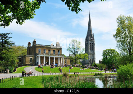 Clissold House et Clissold Park, Stoke Newington, au nord de Londres, UK Banque D'Images