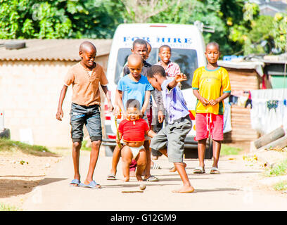 Bhambayi règlement dans le canton à l'Inanda au nord de Durban Banque D'Images