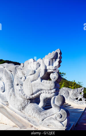 L'Asie du Sud, Vietnam, Phu Quoc Island, Thien Vien Truc Lam Ho temple Banque D'Images