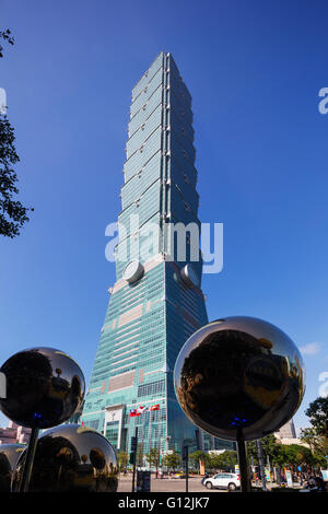 Taiwan, Taipei, Taipei 101 Banque D'Images