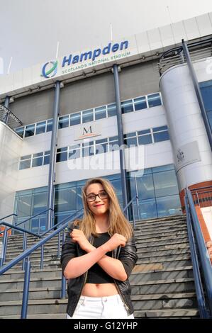 Auditions X Factor 2016 à Hampden Park, Glasgow comprend : Alesha Kennedy, de Hamilton 16 Où : Glasgow, Royaume-Uni Quand : 07 Avr 2016 Banque D'Images