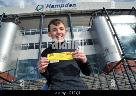 Auditions X Factor 2016 à Hampden Park, Glasgow comprend : Steffan McGechie de Falkirk 22 Où : Glasgow, Royaume-Uni Quand : 07 Avr 2016 Banque D'Images