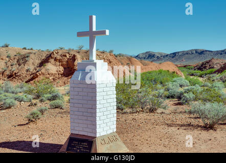Clark Memorial. Vallée de Feu Park, Nevada. Banque D'Images