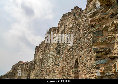 Sacra di San Michele - Abbaye Saint Michel, l'ancien complexe religieux sur le mont Pirchiriano dans Sant'Ambrogio, Piémont, Italie. Banque D'Images