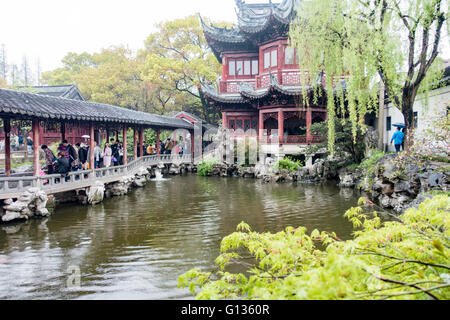 Jardin Yu à Shanghai, Chine Banque D'Images