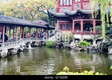 Jardin Yu à Shanghai, Chine Banque D'Images