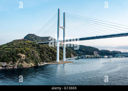 Pont Megami, Nagasaki, Kyushu, au Japon, en Asie Banque D'Images