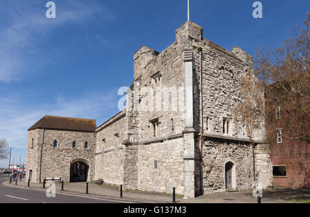 La maison de Dieu tour à Southampton, Hampshire, Royaume-Uni L'un des bâtiments médiévaux de la ville. Banque D'Images