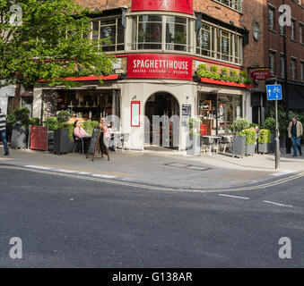 Spaghetti House sur Goodge Street, London, W1 Banque D'Images