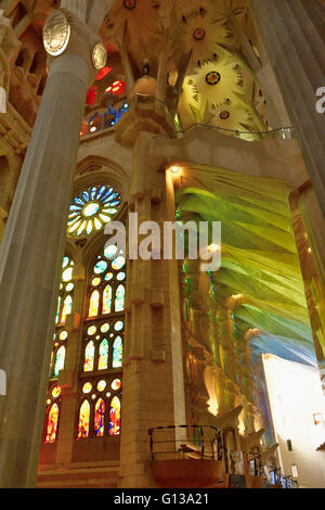 Détail, la Basilique et l'Église expiatoire de la Sainte Famille, Temple Expiatori Basílica je de la Sagrada Família, Barcelone Banque D'Images
