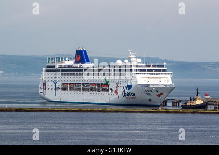 Grand Mistral à Leith Harbour Banque D'Images