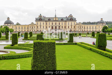 Château de Drottningholm nommé près de Stockholm en Suède Banque D'Images