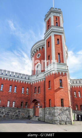 Château à une île nommée Kastellholmen au quartier appelé Norrmalm à Stockholm (Suède) Banque D'Images