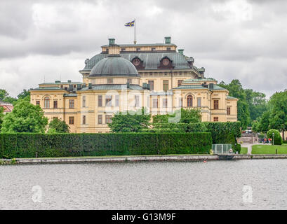 Château de Drottningholm nommé près de Stockholm en Suède Banque D'Images