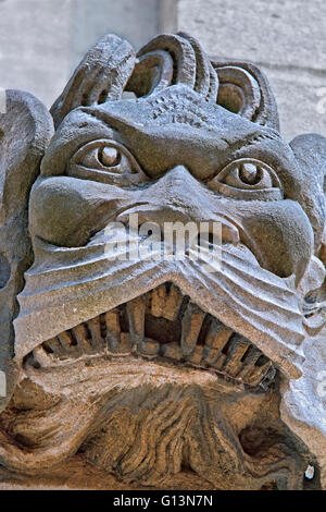Oxford Royaume-uni Figure gargouille sculptée Banque D'Images