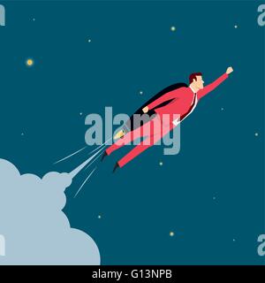 Les gens d'affaires costume rouge concept vector illustration. Illustration de Vecteur
