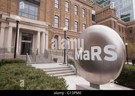 TORONTO - Le 28 avril 2016 : MaRS Discovery District est une société sans but lucratif fondée à Toronto en 2000. Son objectif déclaré est Banque D'Images