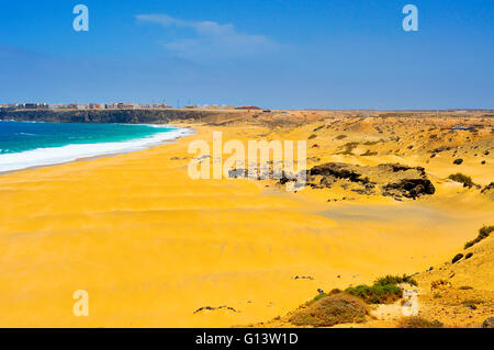 Castillo Beach à El Cotillo, Fuerteventura, Îles Canaries, Espagne Banque D'Images