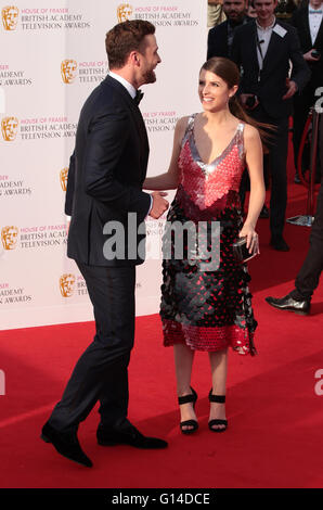 Londres, Royaume-Uni. 8 mai, 2016. Justin Timberlake et Anna Kendrick arrive pour la House of Fraser British Academy Television Award Banque D'Images