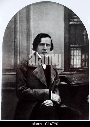 Seulement connu photo de Chopin, pris à l'année de sa mort (de la tuberculose) en 1849. Reproduit à partir d'une collection privée. Frédéric François Chopin (1 mars 1810 - 17 octobre 1849) était un compositeur et pianiste virtuose. Il est largement considéré comme o Banque D'Images