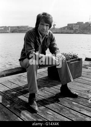 L'acteur américain Warren Beatty à Stockholm pour le lancement du film Bonnie and Clyde Banque D'Images