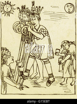 À partir de 'codex illustré péruvien Nueva Coronica y Buen Gobierno' ou 'New Chronicle et de bon gouvernement", début du 17e siècle. Écrit et illustré par Felipe Guaman Poma de Ayala. Banque D'Images