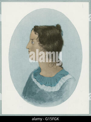 Emily Bronte Jane (1818-1848). Un romancier et poète anglais, maintenant reconnu pour son roman Wuthering Heights. Emily était le deuxième plus vieux des trois soeurs Bronte, survivant entre Charlotte et Anne. Elle a publié sous le pseudonyme de Ellis Bell. Banque D'Images