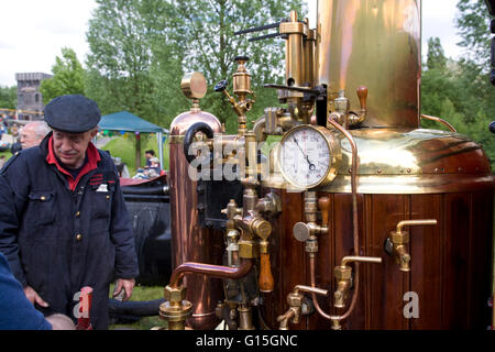 L'Europe, l'Allemagne, en Rhénanie du Nord-Westphalie, région de la Ruhr, Bochum, le plus grand festival en Allemagne pour les moteurs à vapeur, vapeur historique Banque D'Images